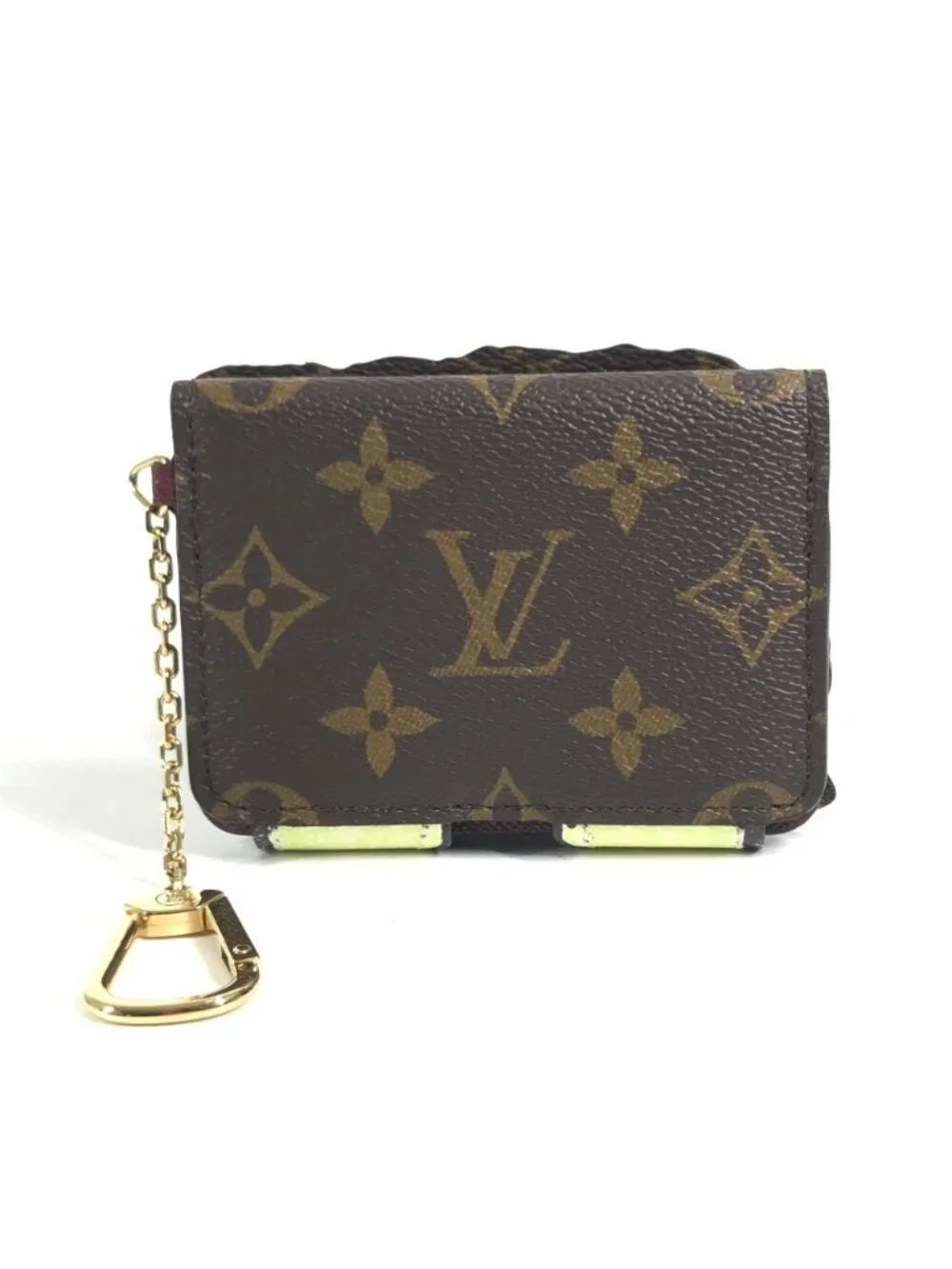 Louis Vuitton Card Case Pauket Purse Monogram Canvas Brown